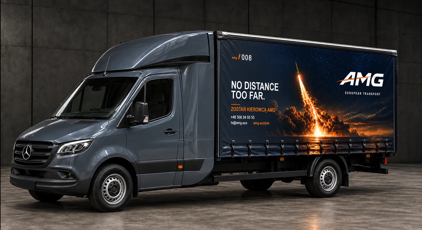 Visualizzazione progettuale dello Sprinter 008 blu scuro con livrea Over Horizon