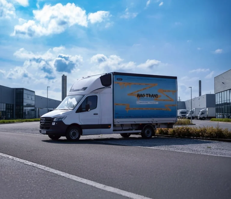 Bus AMG Trans w mieście – transport międzynarodowy do 3,5t