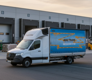 Der AMG Transporter der Leichtflotte im Einsatz: Die Lösung für zeitkritische Güter und eine maximale Reduktion der Lieferzeiten.