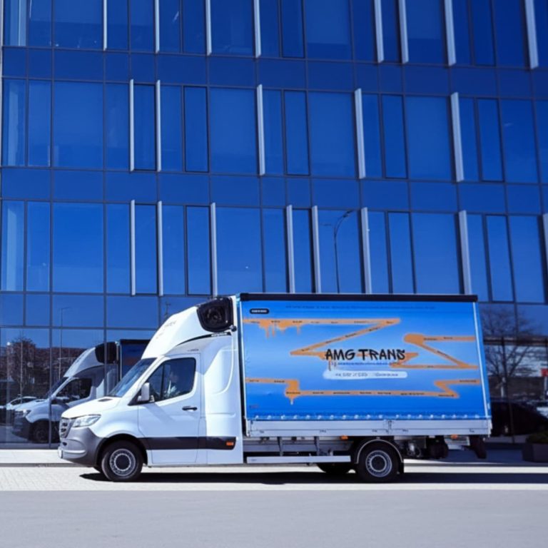 Przeładowany bus 3,5 t podczas kontroli drogowej na wadze najazdowej w Europie.